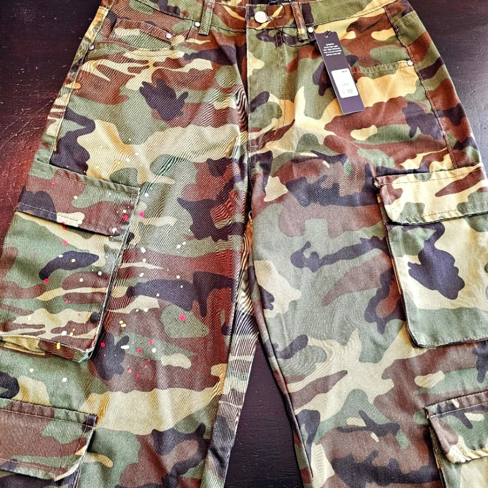 Womans Camouflage Cargo Pants Size M - Picture 4 of 7